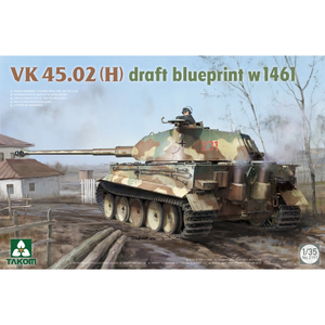 Takom 2191 WWII VK 45.02 Draft Blueprint w1461 Heavy Tank 3-in-1  1:35 Model Kit