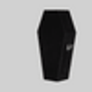 The Black Velvet Coffin Jewellery Cabinet