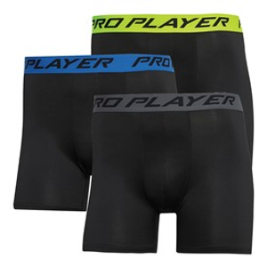 Pro Player Mens Performance Three Pack Boxers Black/Multi
