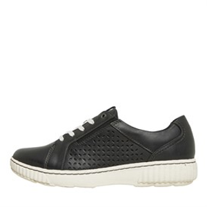 Clarks Womens Caroline Emma Shoes Black Leather