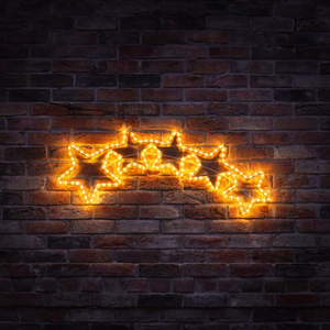 ConnectPro® 1.2m Connectable Framed Rope Light Outdoor Star Silhouette