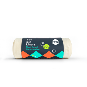 Seep Compostable Bin Liners 10L Small (Roll of 25 Bags)
