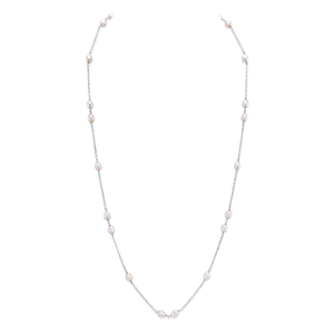 White Freshwater Pearl Tincup Anna Necklace