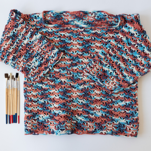 Womens Crop Top in Elements Colours Cotton Splash