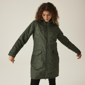 Regatta Womens Romine II Waterproof Winter Parka Jacket - 18 / Dark Khaki