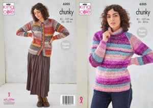 Sweater and Cardigan in King Cole Hedgerow Chunky (6205)