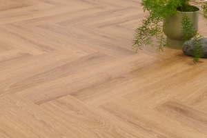 Lusso Portofino Herringbone Sunshine Oak SPC Click Vinyl Flooring