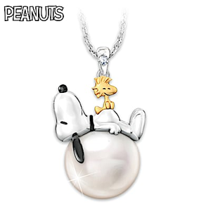 Snoopy Pearls Of Happiness Pendant Necklace