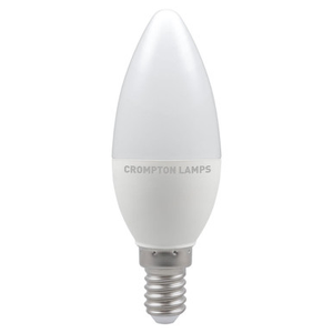 Crompton LED Candle Thermal Plastic 5W (40W) E14 6500K Opal Dimmable