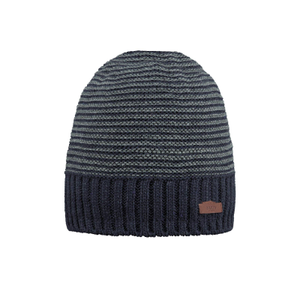 Barts Mens David Fine Knitted Fleece Band Lining Beanie - One Size / Navy
