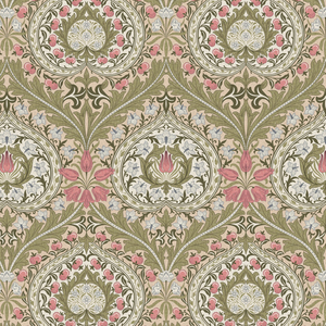 William Morris Eden Digitally Printed Fabric Rose