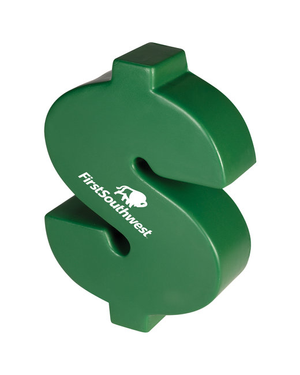 Dollar  Money Sign Shape Stress  Ball