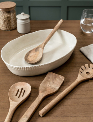 Midford Utensils - Mango Wood, Natural, Set of 4