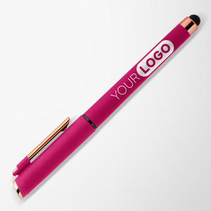 Monroe Gel Stylus Pen with Rose Gold Trim