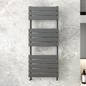 Modena Towel Radiator - Various Sizes - Anthracite Grey - 1200x500