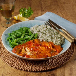 Cod in a Mediterranean Vegetable Sauce