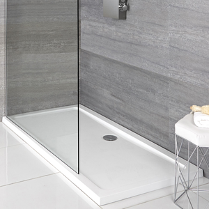 Milano Lithic - Low Profile Anti-Slip Rectangular Shower Tray - 1700mm x 750mm