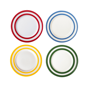 Set of 4 Cornish Colours Breakfast Plates