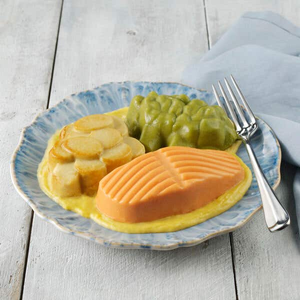 Purée Salmon in Butter Sauce