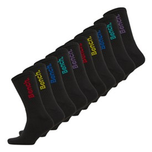 Bench Mens Axon Ten Pack Cushioned Crew Socks Black/Multi