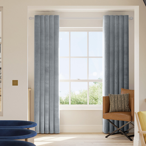Velvet Opulence (Blackout), Storm Grey - Made to Measure Curtains