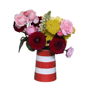Cornish Red Medium Lighthouse Vase 