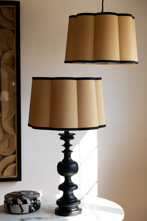 Gold Scalloped Easyfit Lampshade