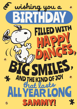 Snoopy Birthday Card