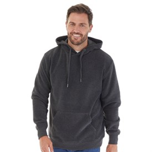 Kangaroo Poo Mens Polar Fleece Hoodie Charcoal