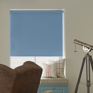 Trinity (Blackout), Delph Blue - Twist&Fit Roller Blind