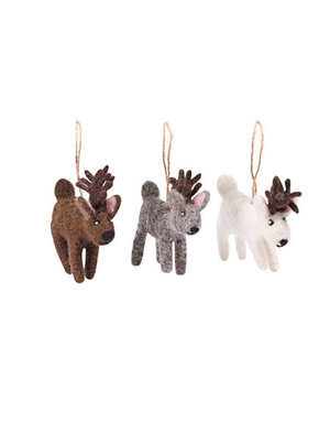 Southwold Reindeer Decorations Set of 3