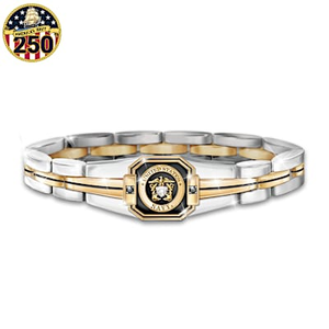 Genuine Sapphire Pride Of The Navy Link Bracelet