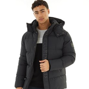 Avant Garde Mens Cottian Puffer Jacket Black