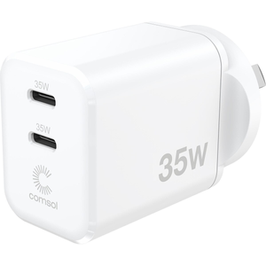 35W GaN Comsol Dual USB-C Wall Charger