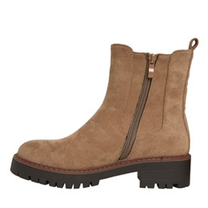 Brave Soul Womens Sam Chelsea Boots Stone