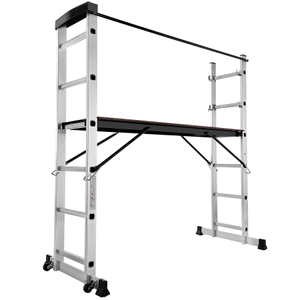 Escalera multiusos de aluminio con estructura de escalera