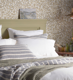 White Henry Brushed 100% Organic Cotton Pillowcase