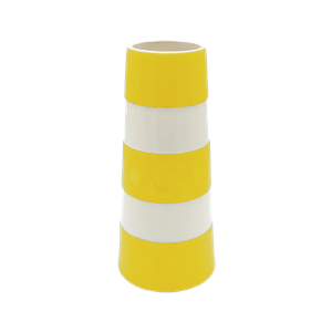 Cornish Yellow Tall Lighthouse Vase 