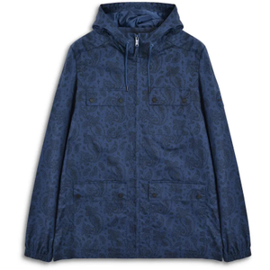 Lambretta Mens Paisley Field Jacket - L / Navy