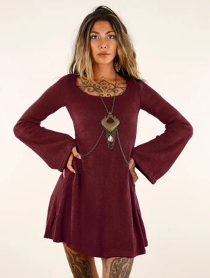 'Robe patineuse "Müse", Bordeaux'
