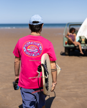 Saltrock Wave Mens T-Shirt in Pink
