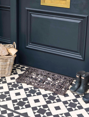 Doormat Cropthorne - Cast Iron, Brown, Small