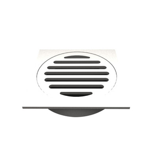 Square Floor Grate Waste 100mm Polished 316 Stainless Steel [116185]