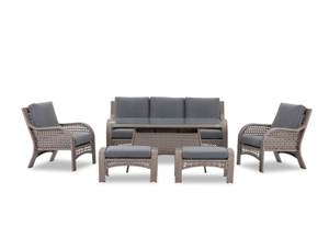 ISABELA 6 Piece Outdoor Lounge Dining Setting