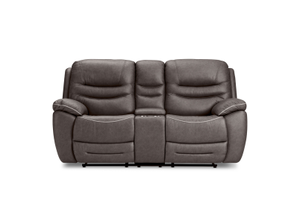 FEDERER FABRIC 2 Seater with inbuilt Recliners and Console
