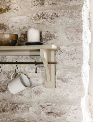 Walcote Shelf - Mahogany Wood, Clay, Medium
