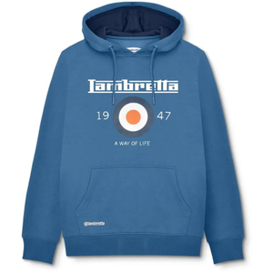 Lambretta Mens Target Pullover Hoodie - M / Dark Blue