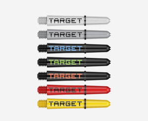 Pro Grip Tag Short Dart Shafts - Grey & Black (3 Sets)