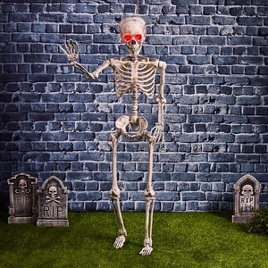1.5m Posable Skeleton With Lights And Sound