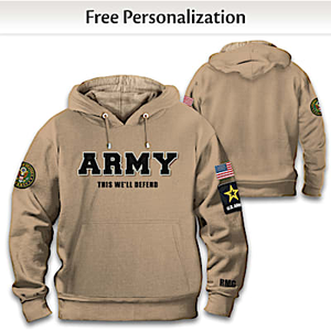 U.S. Army Personalized Men's Hoodie Size X-Large